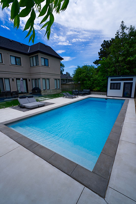 River Rock Around Pool Deck