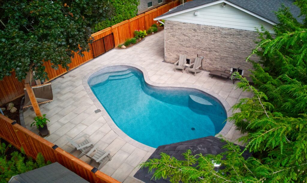 Upgrading the Backyard Pool Area with Interlocking Pavers for Patio and Walkway