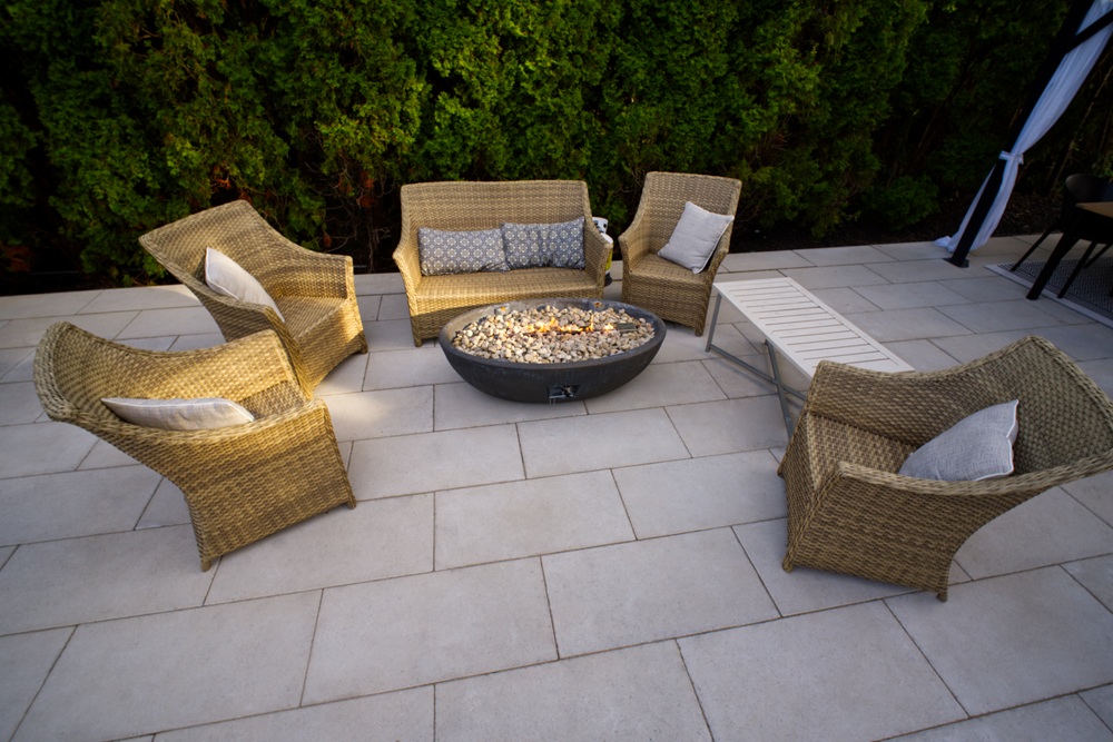 Burlington Interlock backyard