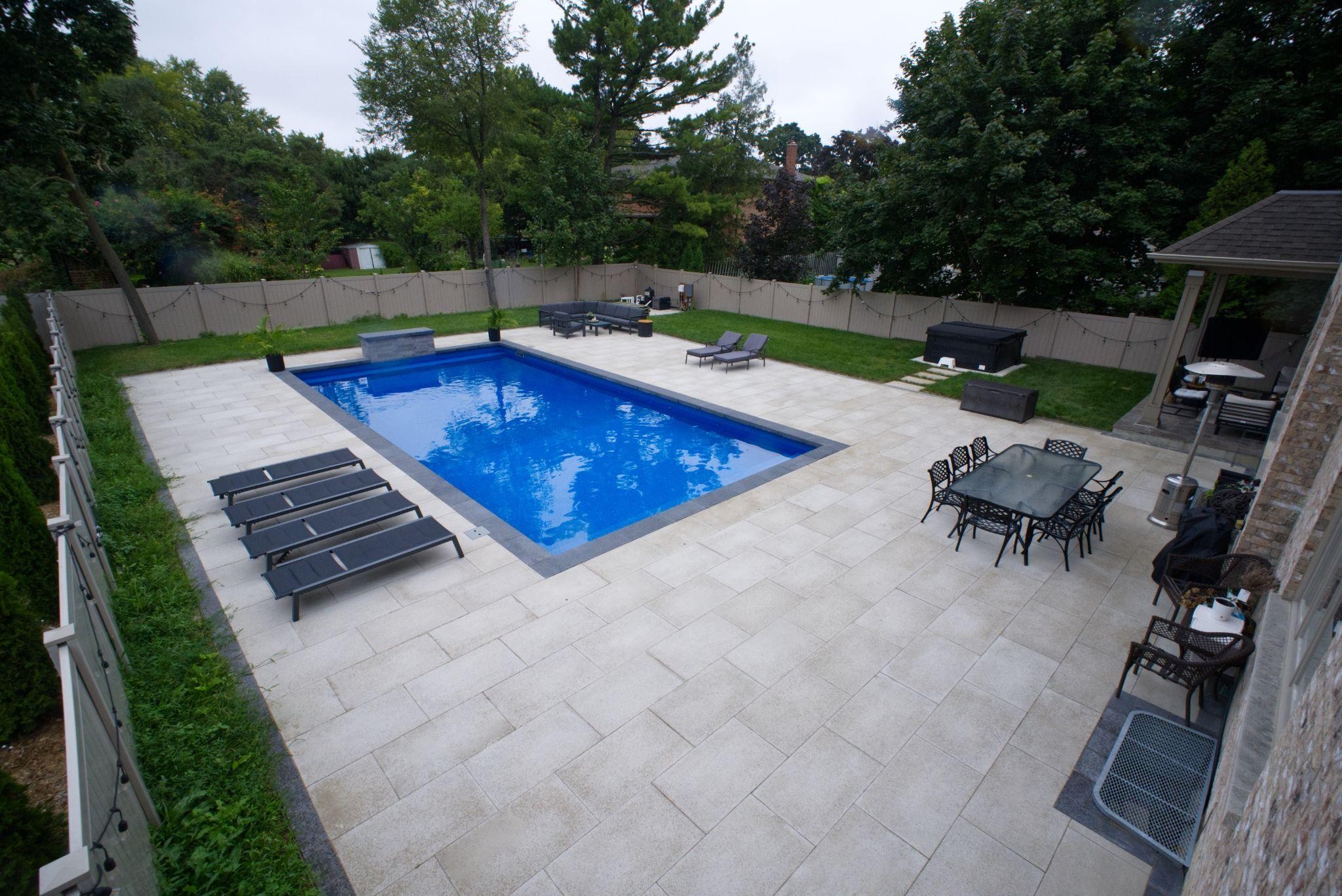 Modern Backyard Transformation: Interlock, Water Features & Outdoor ...